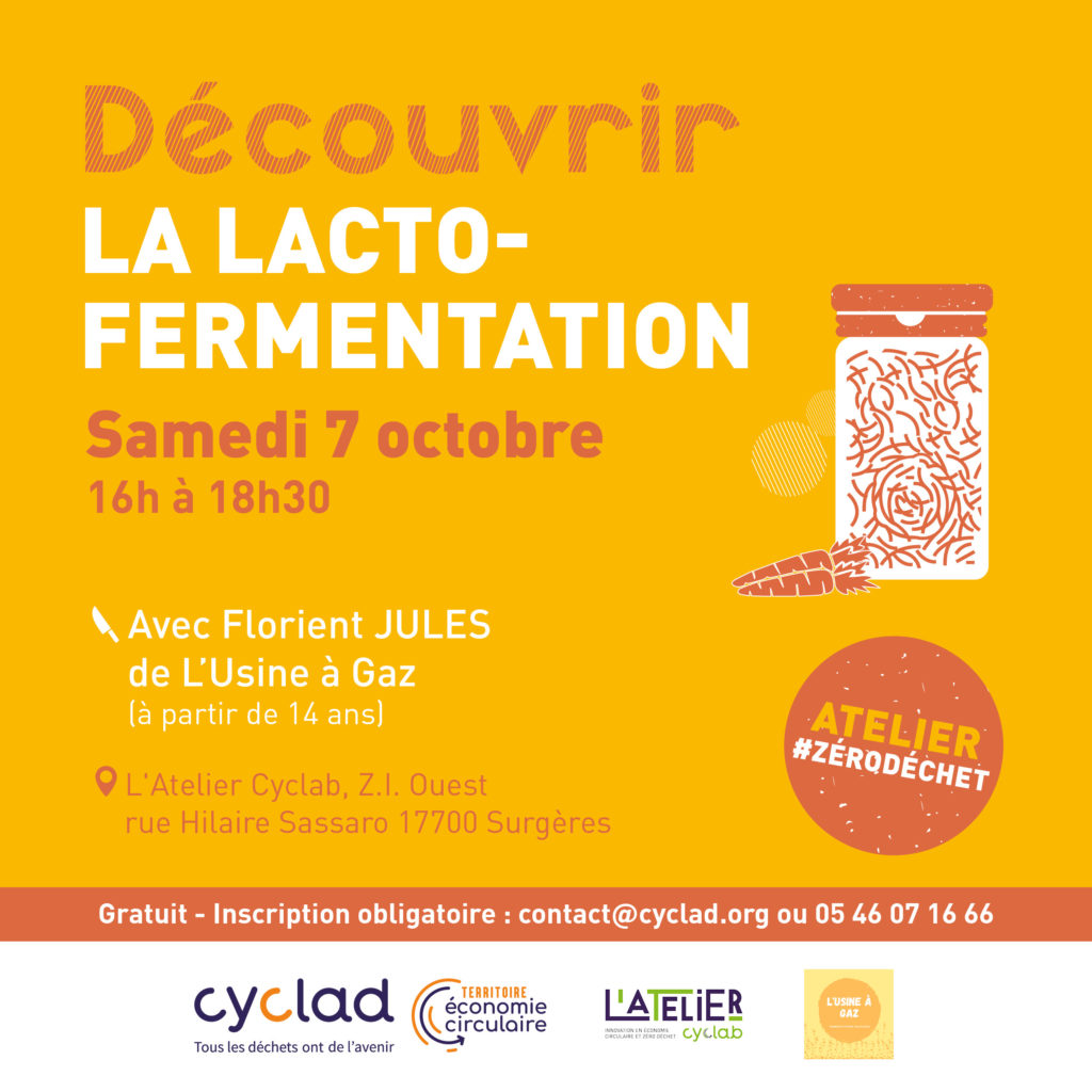 Atelier ZD : découvrir la lacto-fermentation