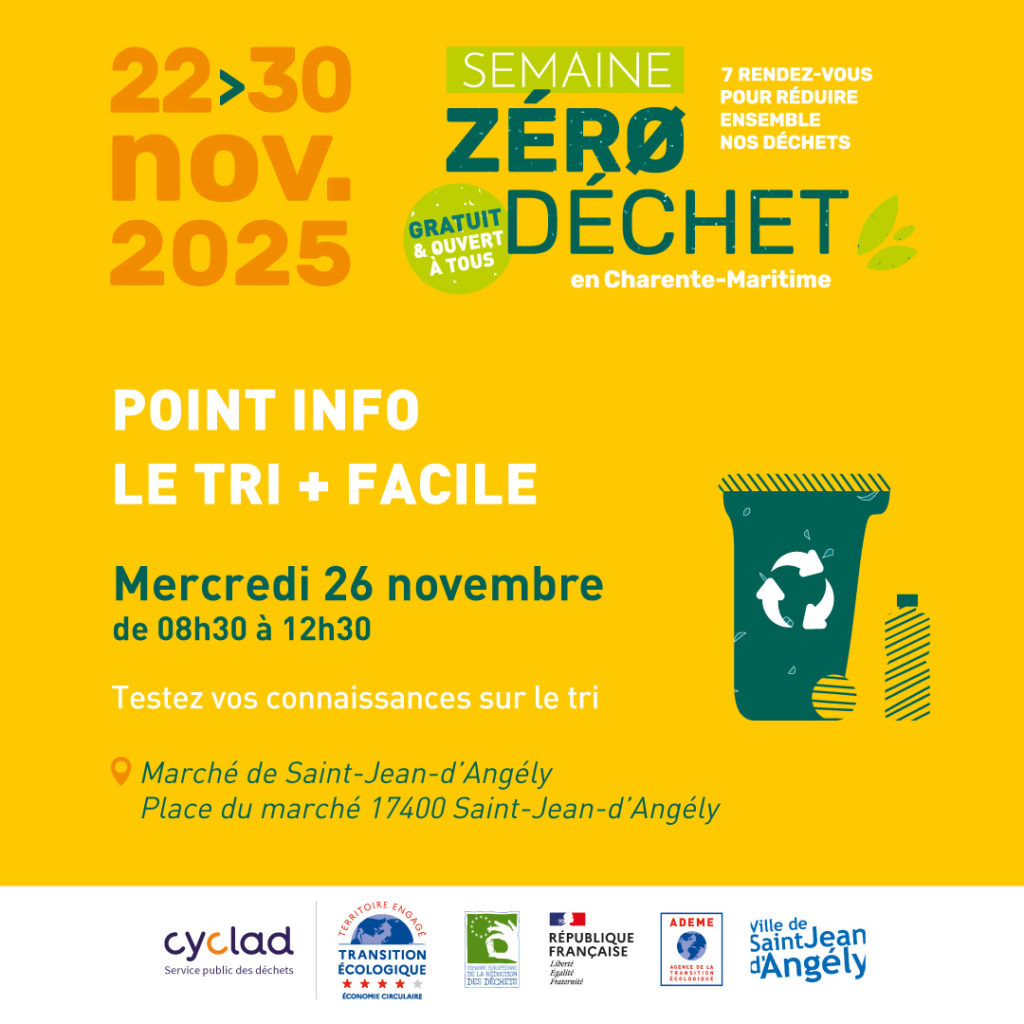 semaine zéro déchet : point info le tri + facile