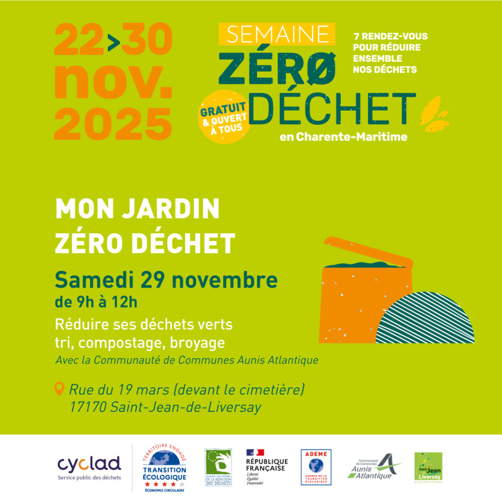semaine zéro déchet mon jardin zéro déchet