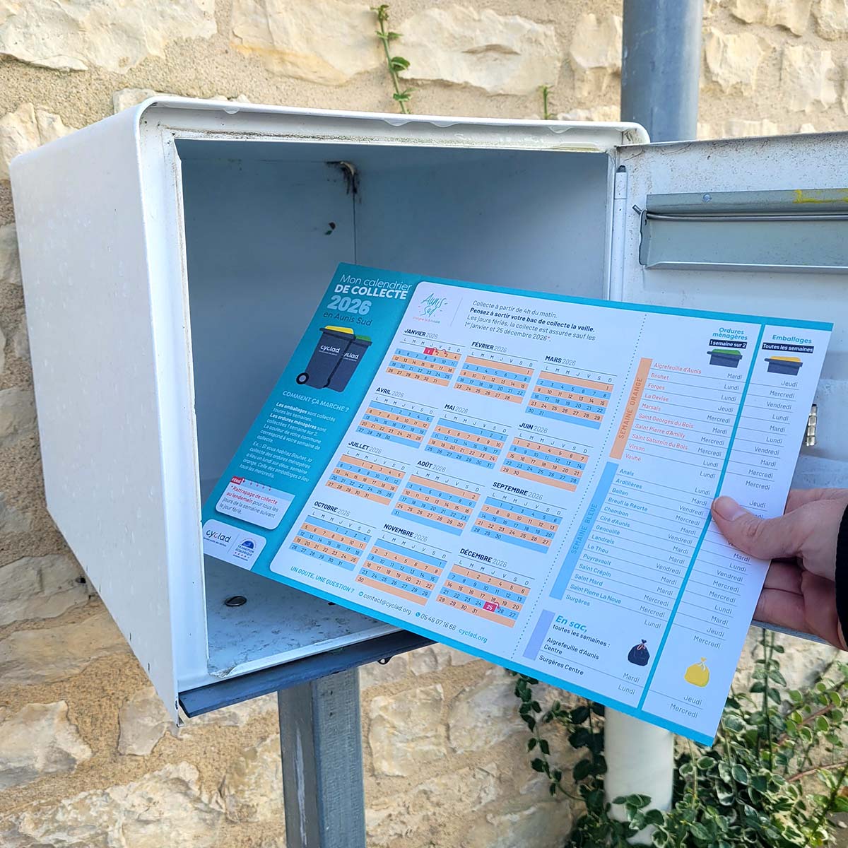 Calendriers de collecte 2026