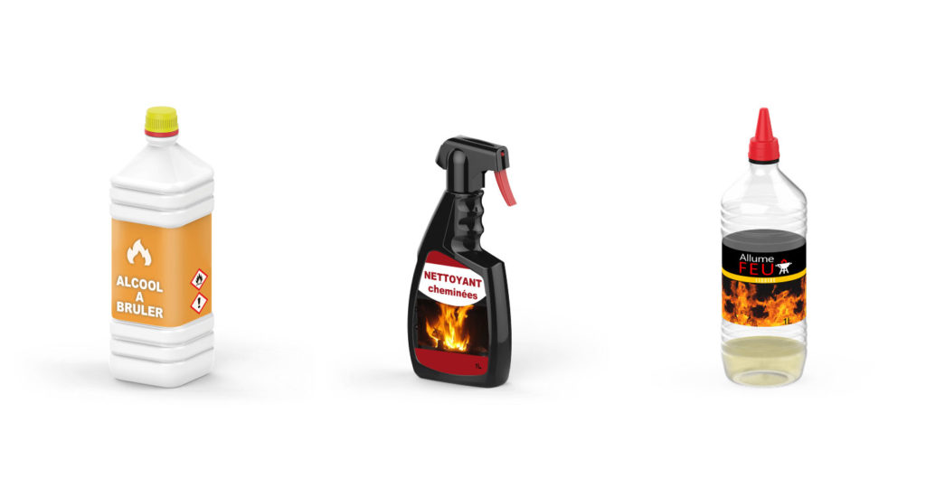 DDS chauffage : alcool à brûler, nettoyant cheminée, allume feu liquide