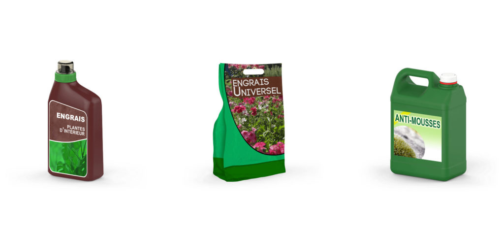 DDS jardin : engrais liquide, sac d'engrais, anti-mousses