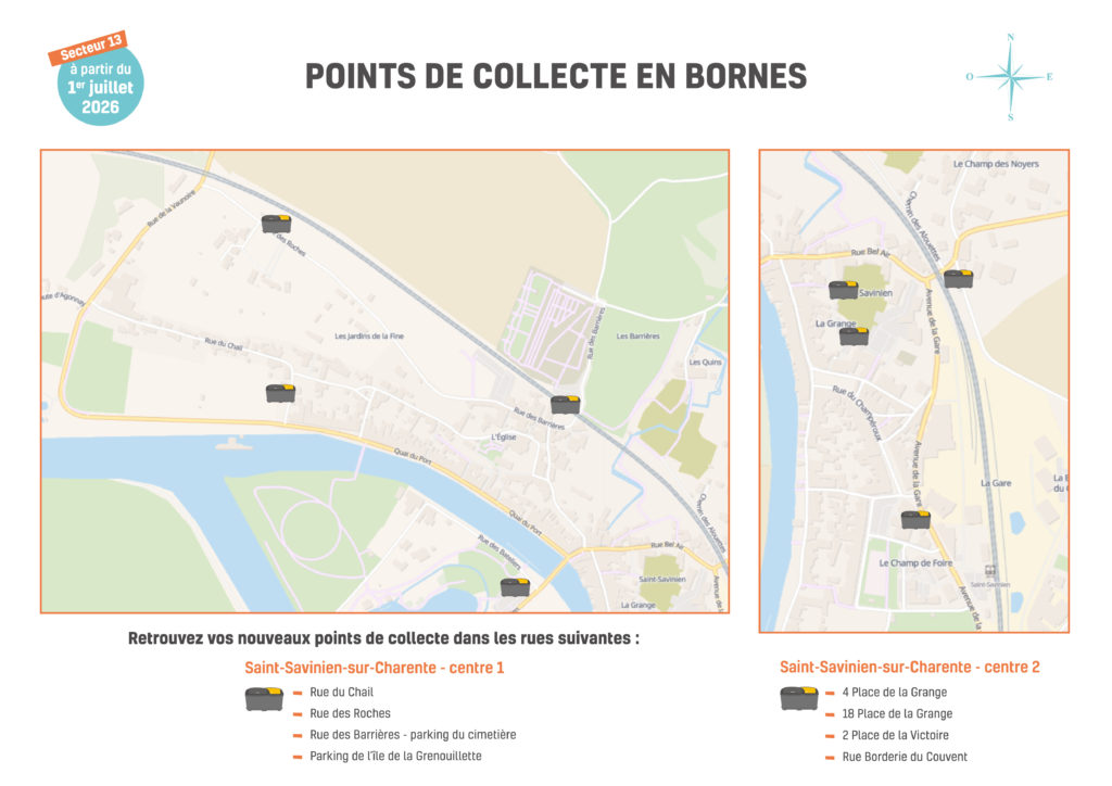 plan collecte gros volumes Saint Savinien secteur 13