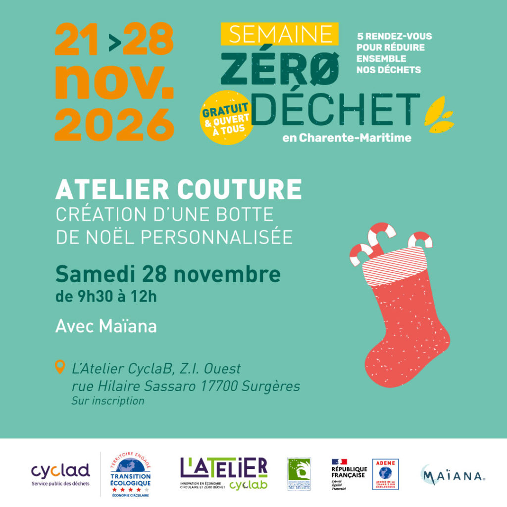 Atelier couture zéro déchet avec Maïana