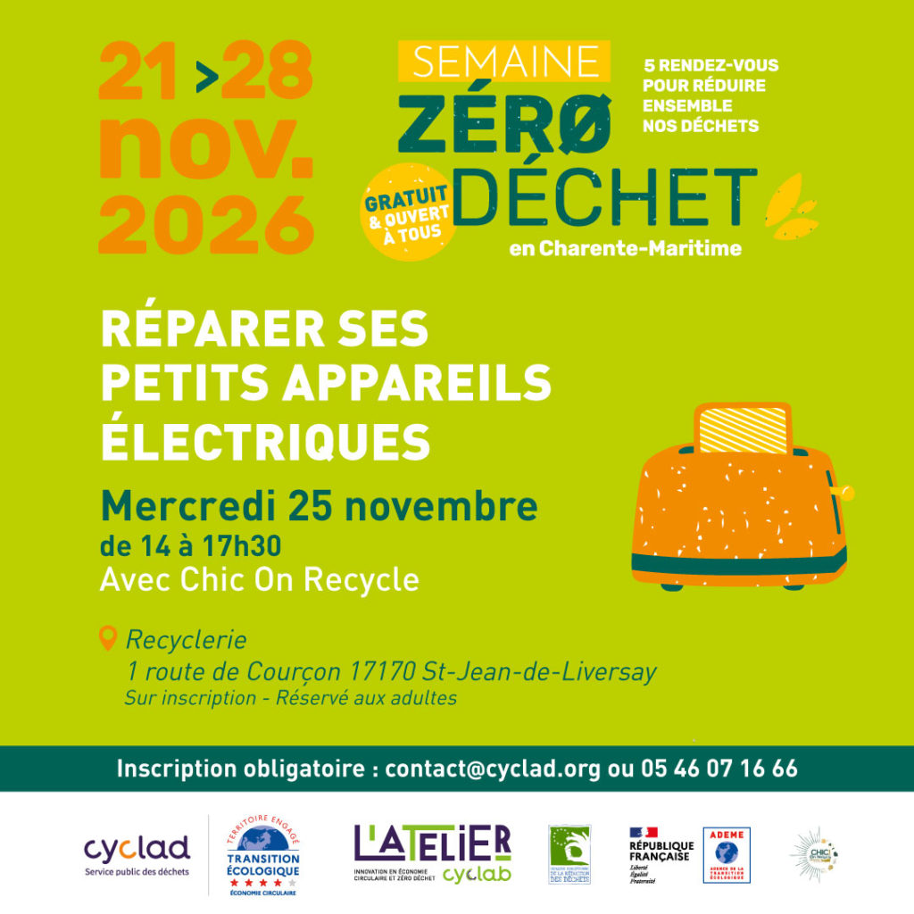 café réparation avec chic on recycle
