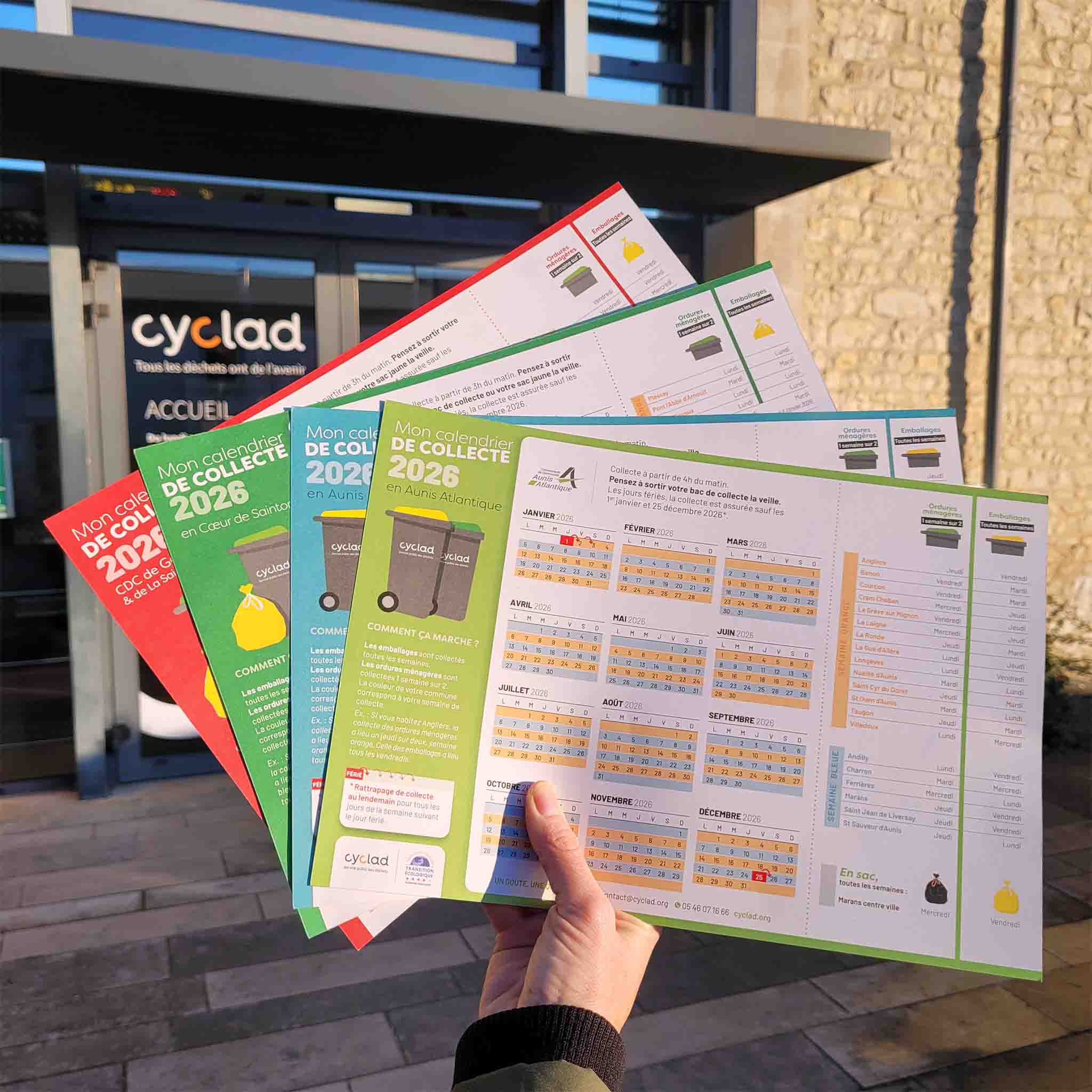 Calendriers de collecte 2026